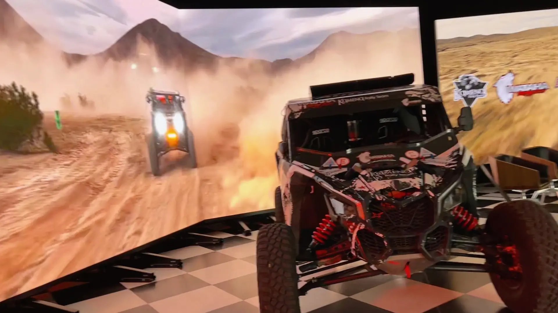 Ekran LED eventowy z autem rajdowym 2