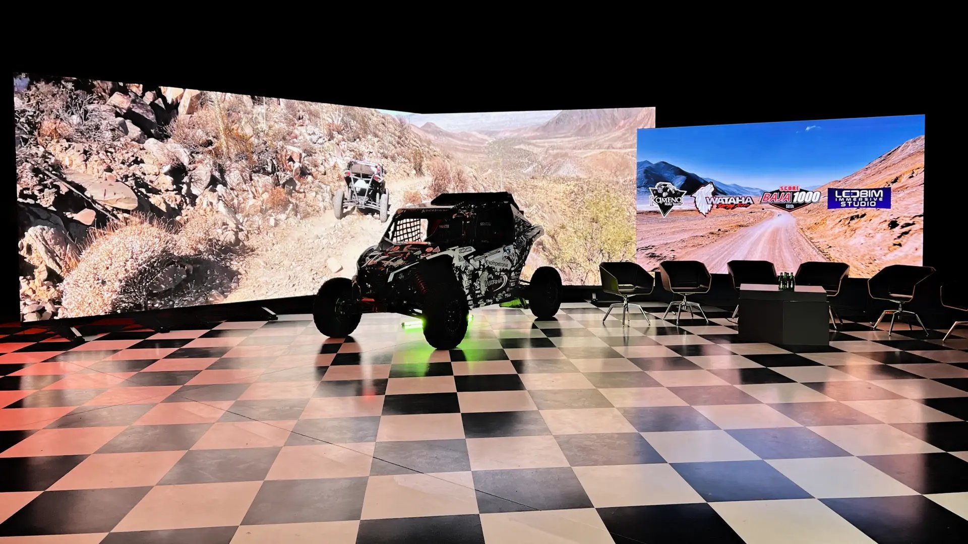 Ekran LED eventowy z autem rajdowym 3