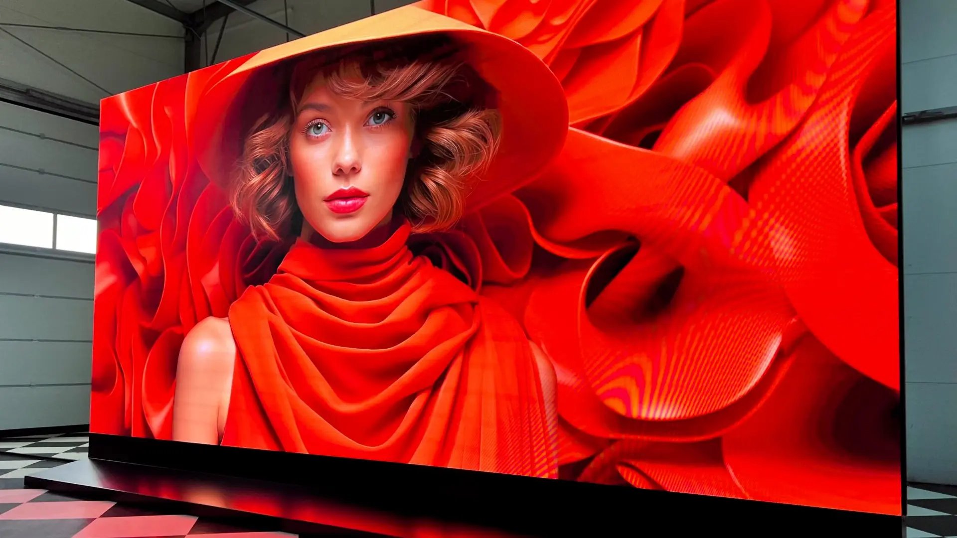 Ekran LED sPX 2,6 o wymiarach 3 x 6 m z modułową konstrukcją przenośną 3