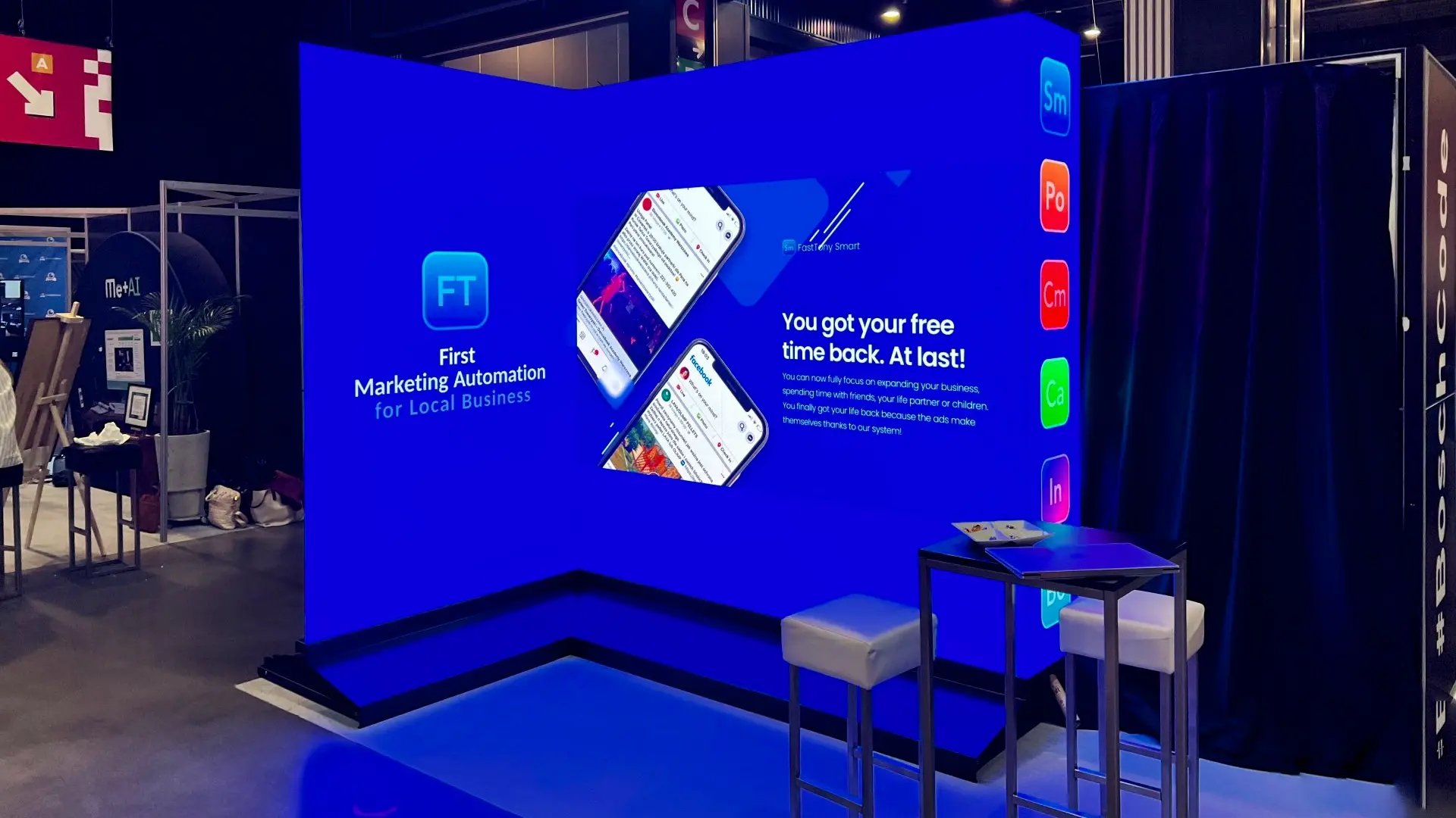 Ekrany LED przenośne na targach 4