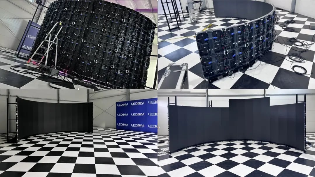 ekran led zakrzywiony