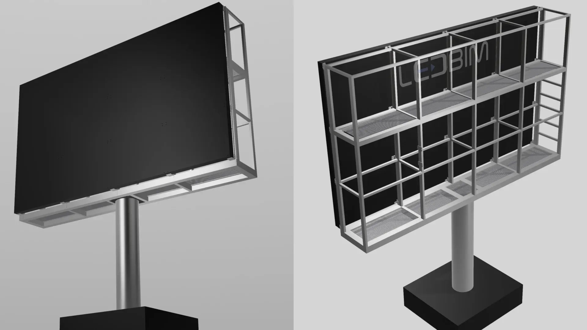 konstrukcja telebimu LEDBIM ZPX v2