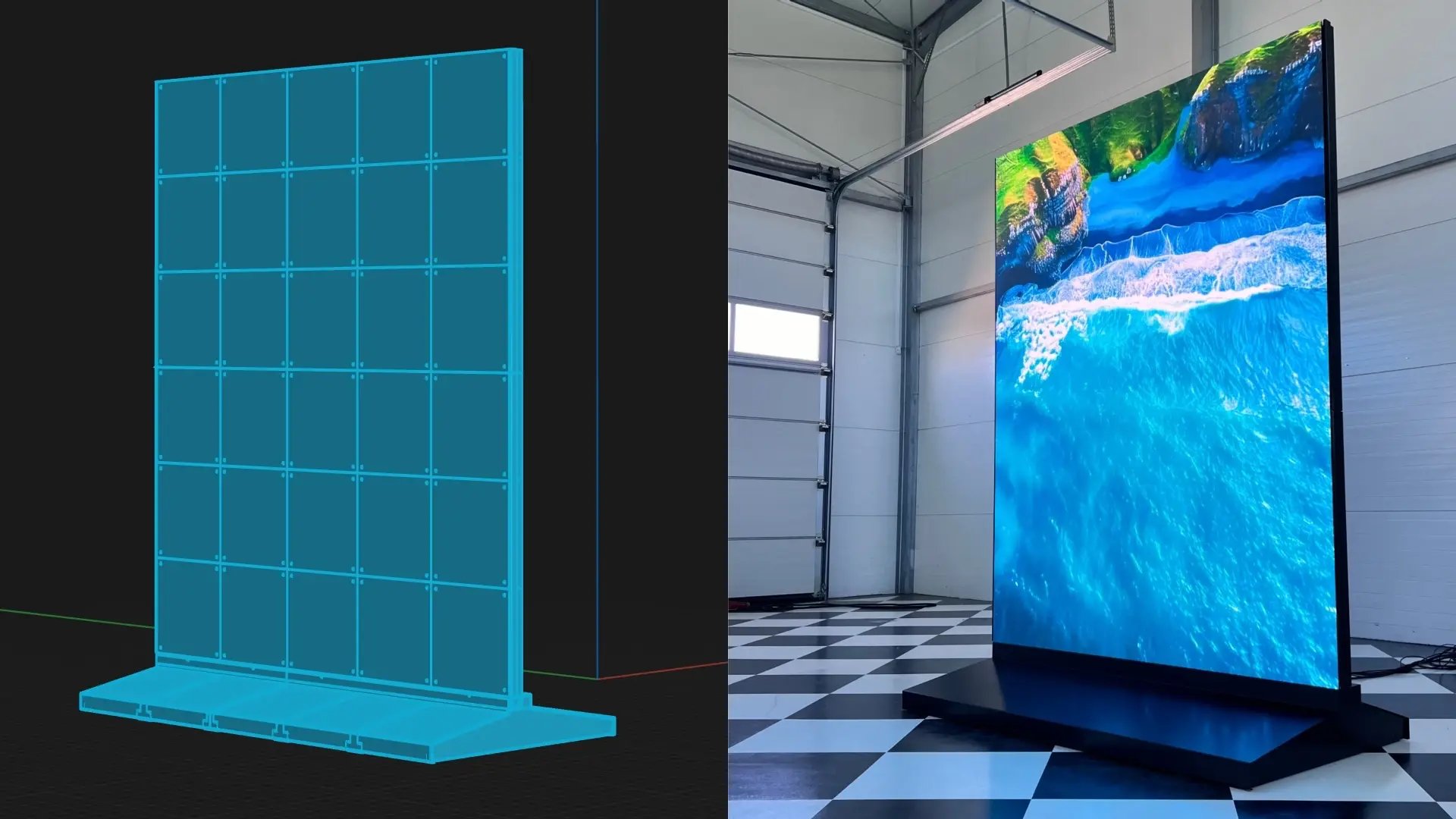 modułowa konstrukcja ledbim